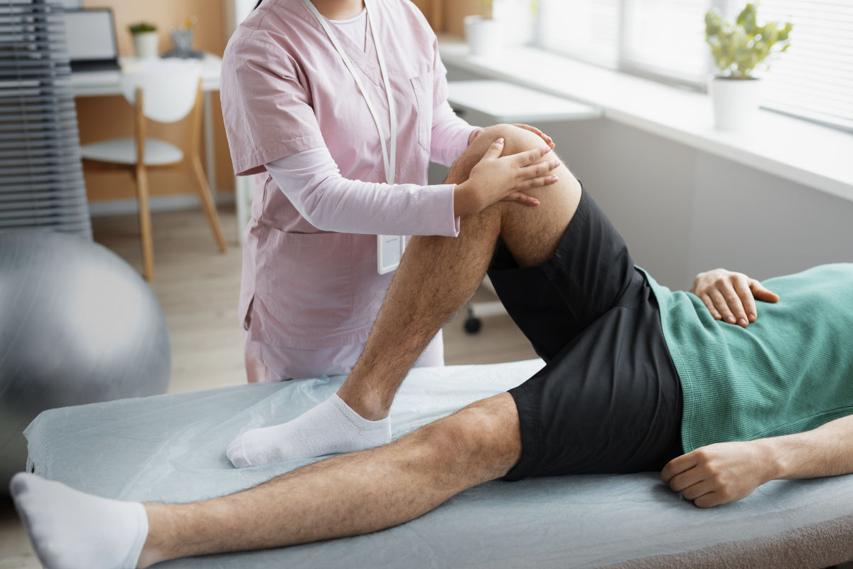 Praticien avec son patient
